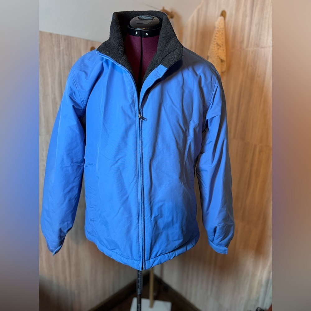 Lands' End UltraClub Adult Adventure All Weather Blue Winter Coat Jacket Unisex